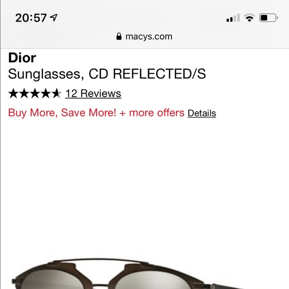 Dior women sunglasses reflected - Picture 6 of 7